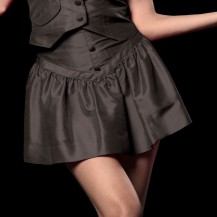 Yasmine 124 Dark Grey/Fushia